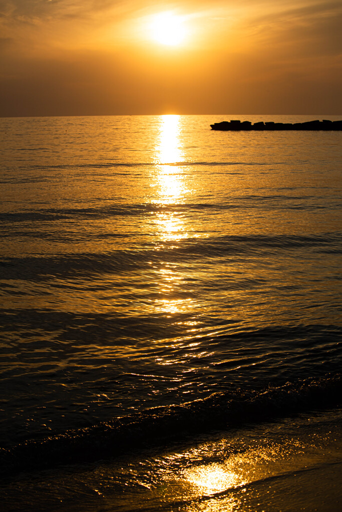 夕日ヶ浦海岸の夕景　Ⅱ