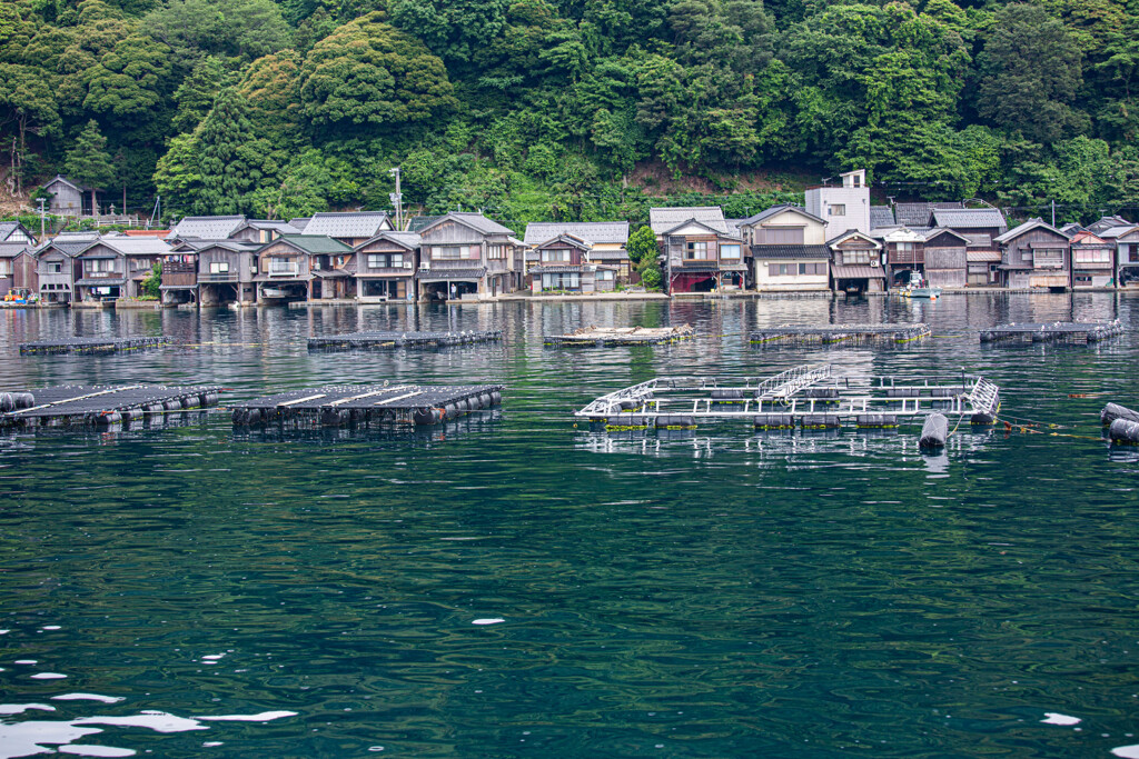 伊根湾での景色