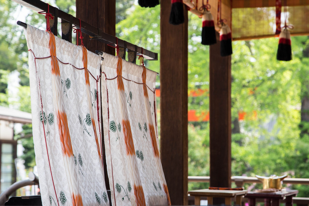 下鴨神社にて。