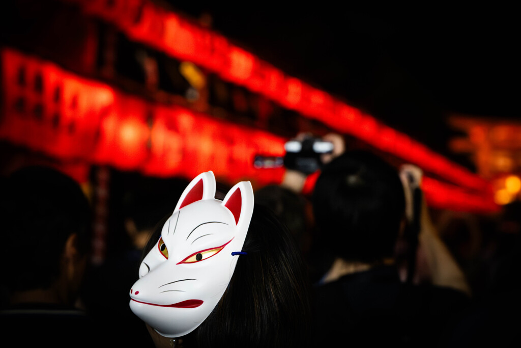 本宮祭の白狐