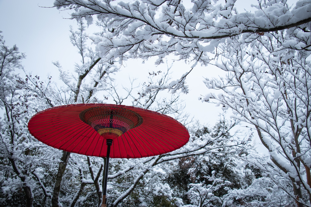 『お休み処の雪景色』