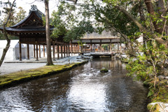 上賀茂神社に流れる小川　Ⅰ