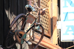 屋根の上の自転車