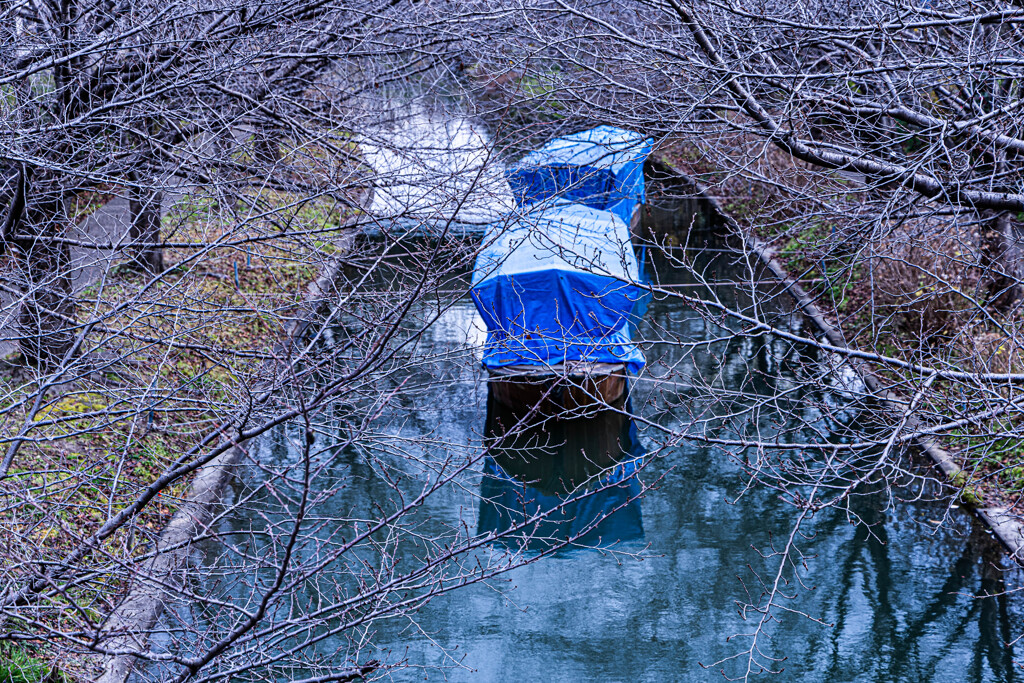 十石舟の冬休み