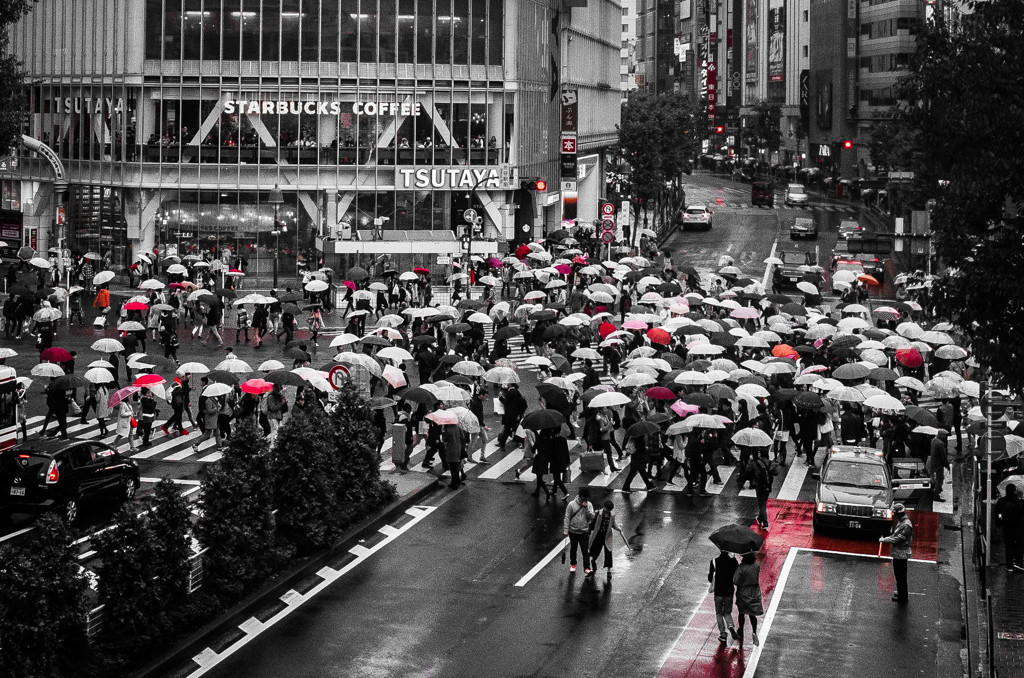 Rainy day -Shibuya Scramble Crossing