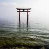白髭神社の湖中鳥居　Ⅲ