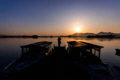 西の湖の夕景　Ⅰ