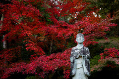 一休和尚と紅葉