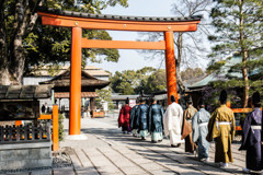 城南宮の朝