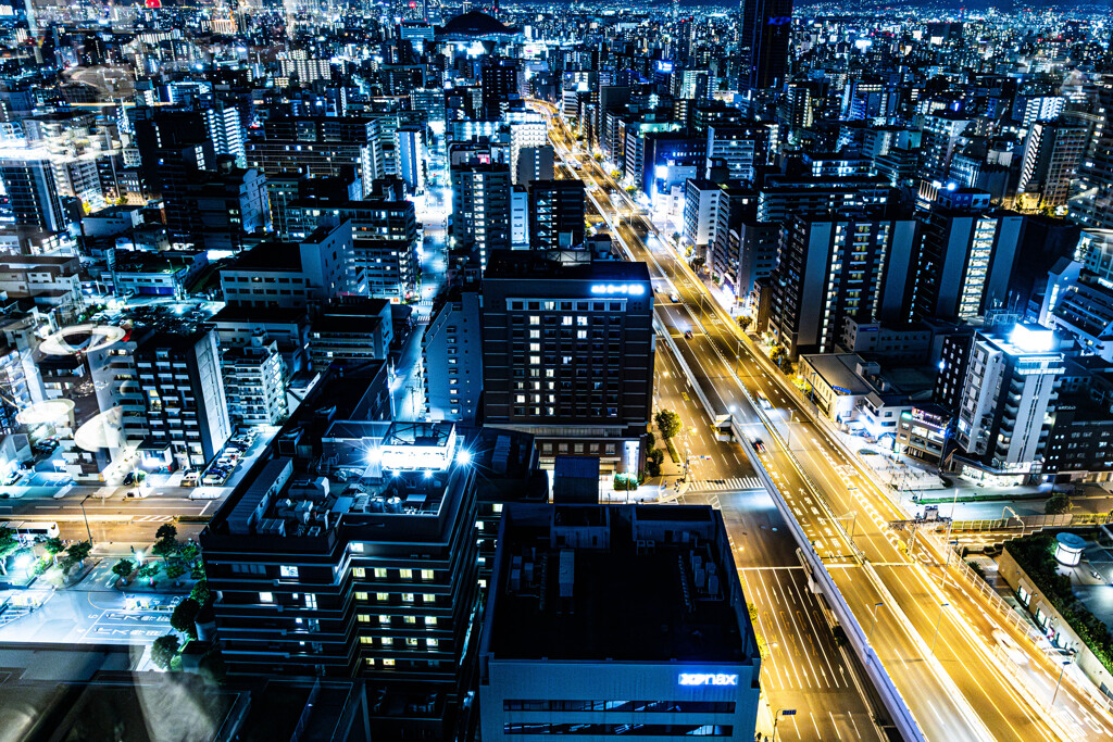 なんば西の夜景_20時44分