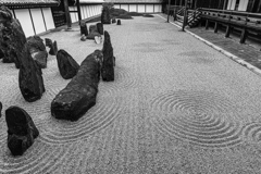 東福寺の大海を臨む。