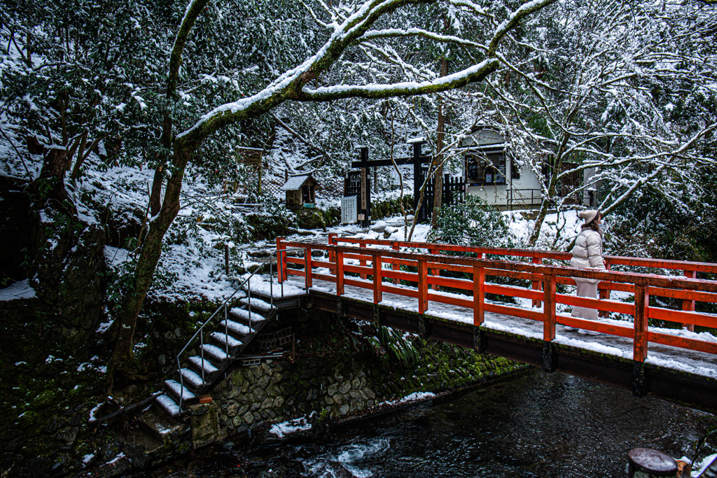 貴船の雪景色　Ⅰ