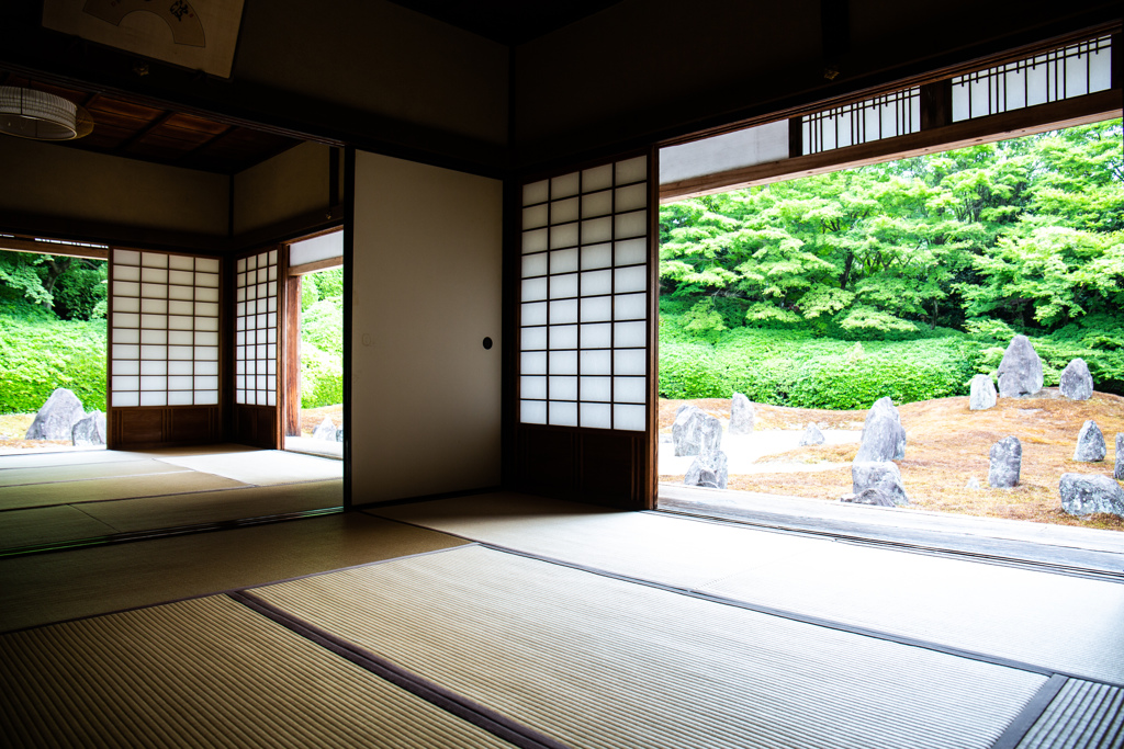 波心庭の青もみじを愛でる。　Ⅰ