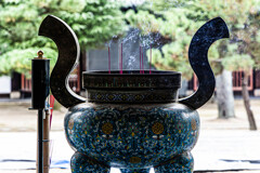 萬福寺の香炉 大雄寶殿前 萬福寺の香炉 大雄寶殿前