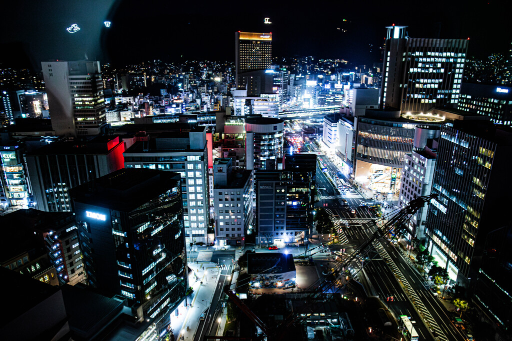 神戸三宮の夜景