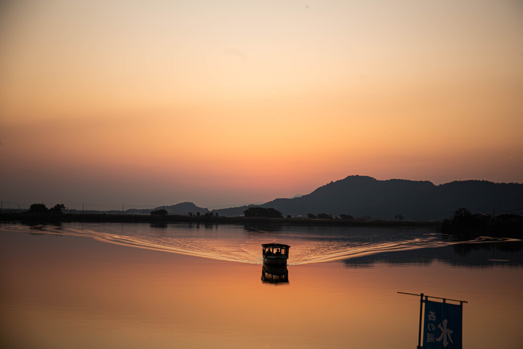 西の湖の夕暮れ　Ⅲ