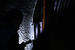 トンネル内は13度