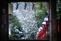 雪の貴船神社　Ⅰ