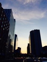 北4西4 の夕景
