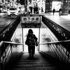 地下歩道へ