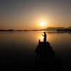 西の湖の夕暮れ　Ⅳ