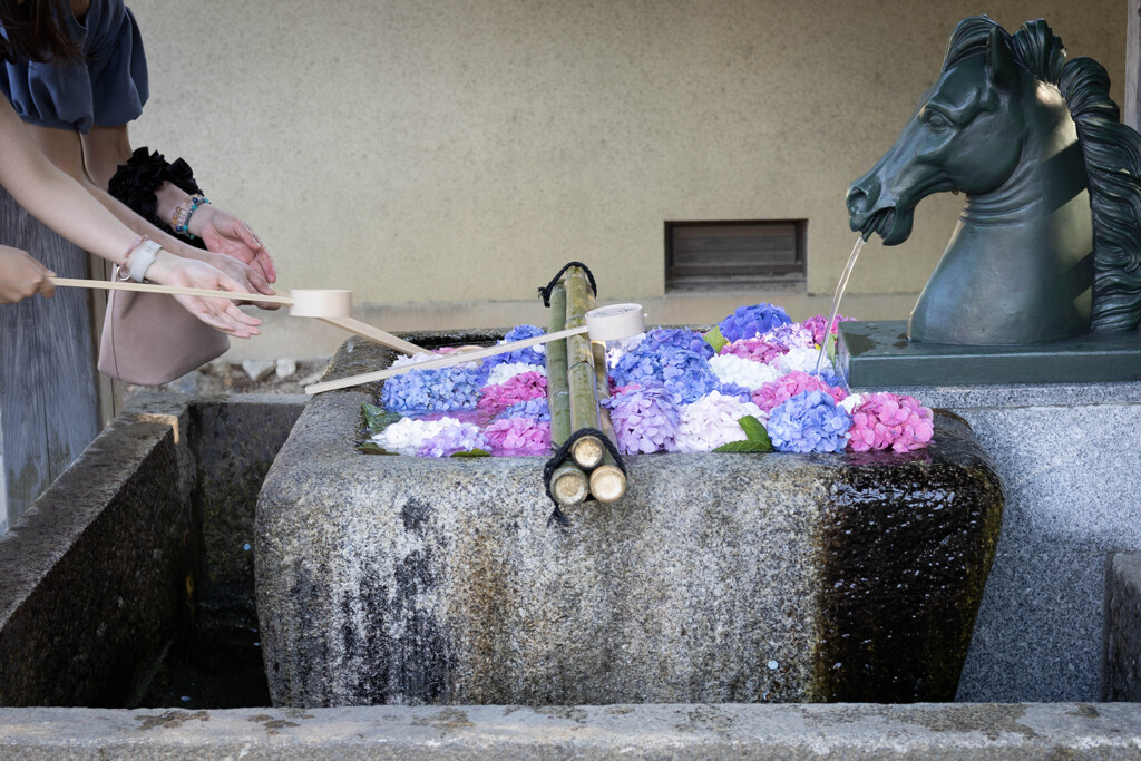 藤森神社の手水鉢