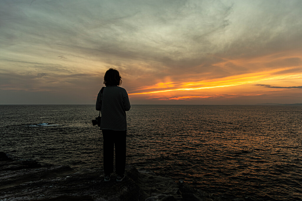千畳敷で見る夕景