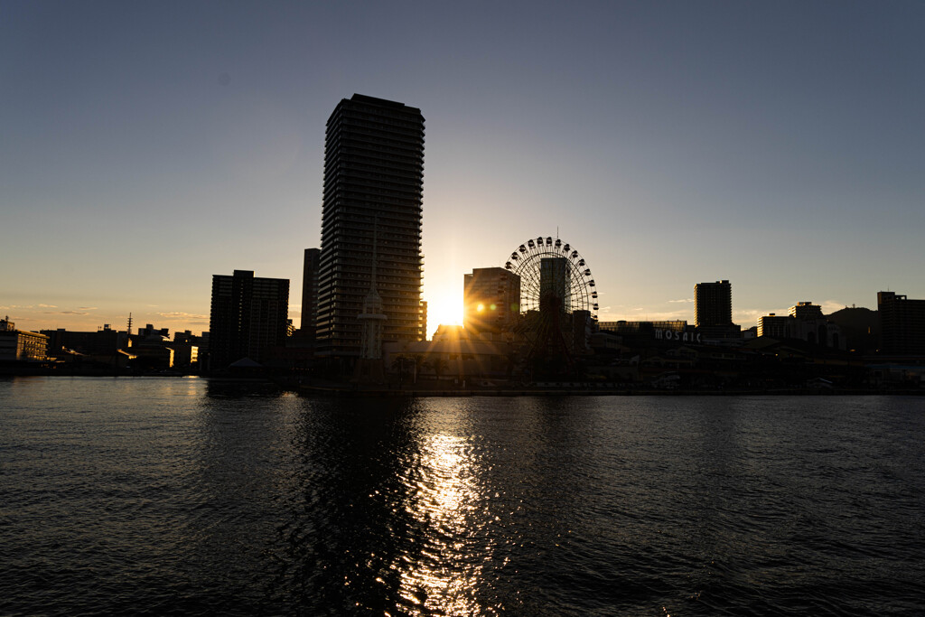 神戸ベイエリアの夕景　Ⅰ