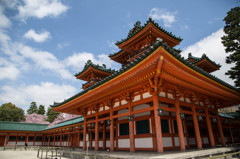 平安神宮で。