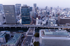 淀屋橋のビルから見た街並み