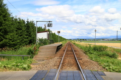 富良野の小さな駅