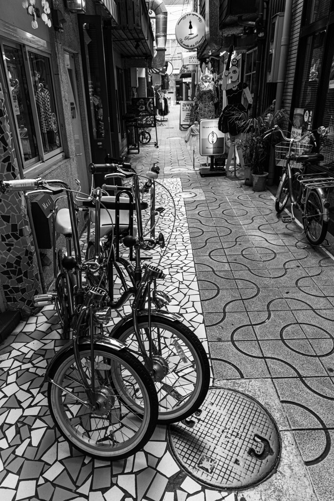 自転車が似合う街角