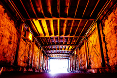オレンジのトンネル