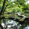 尾山神社で。