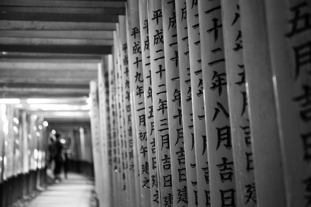 『千本鳥居で』