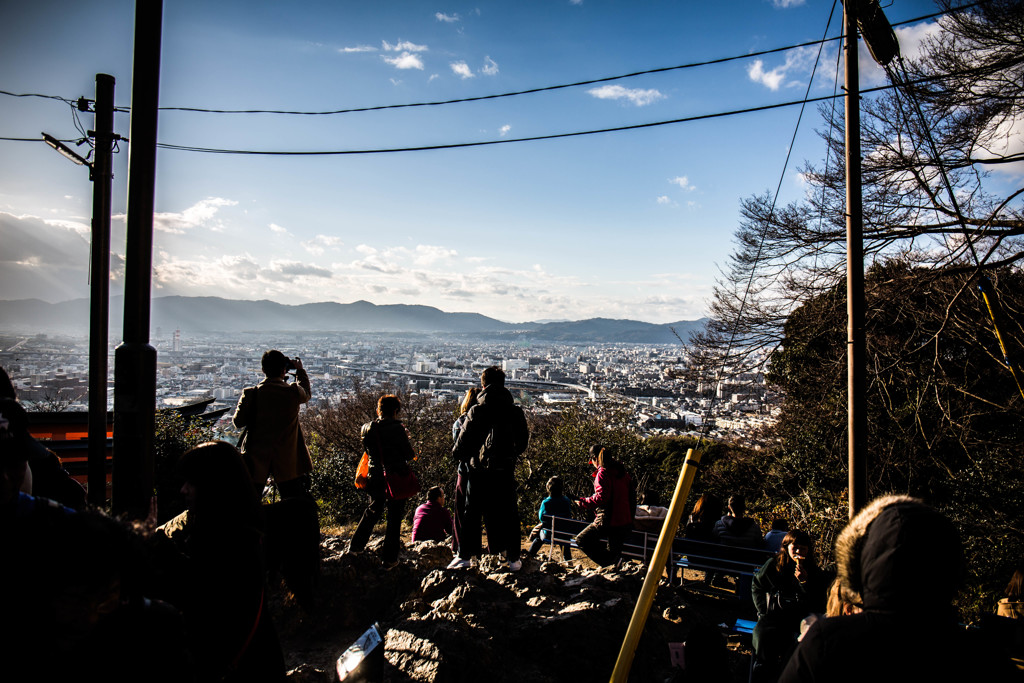稲荷山、四ツ辻からの眺め。