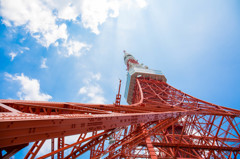 東京タワーと夏の空