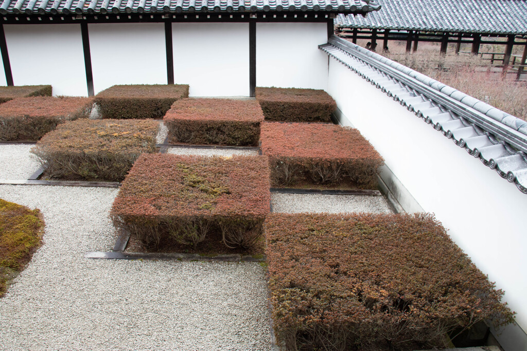 東福寺方丈西庭の大市松