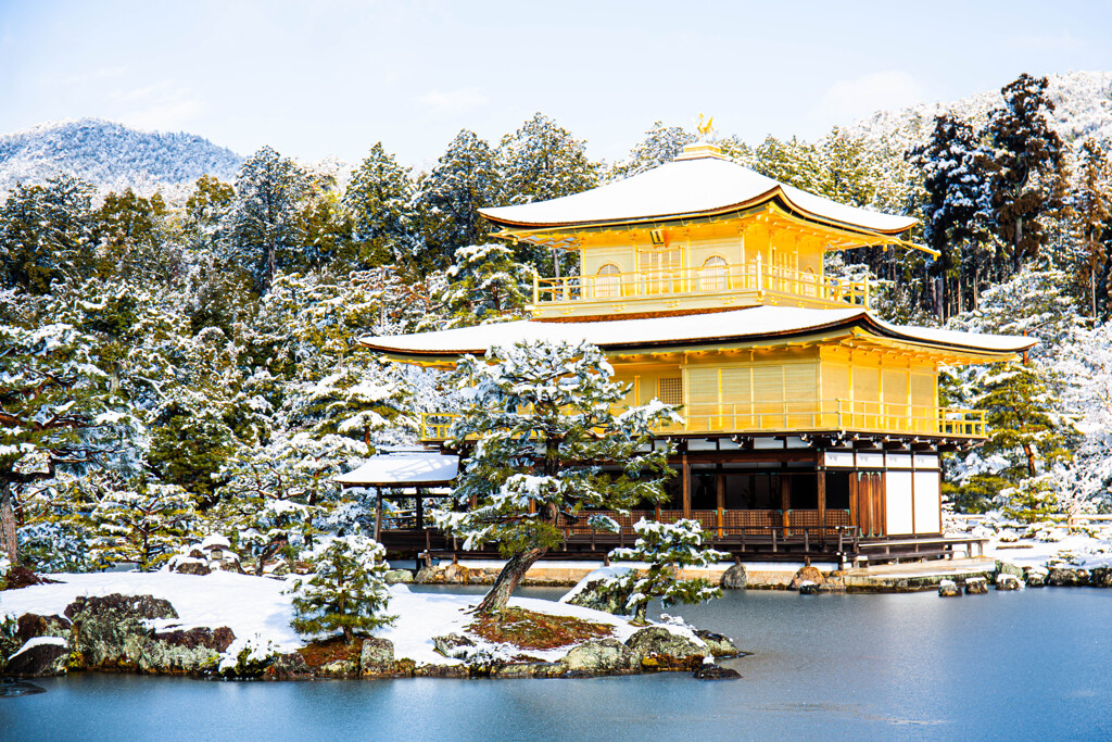 冬の金閣寺