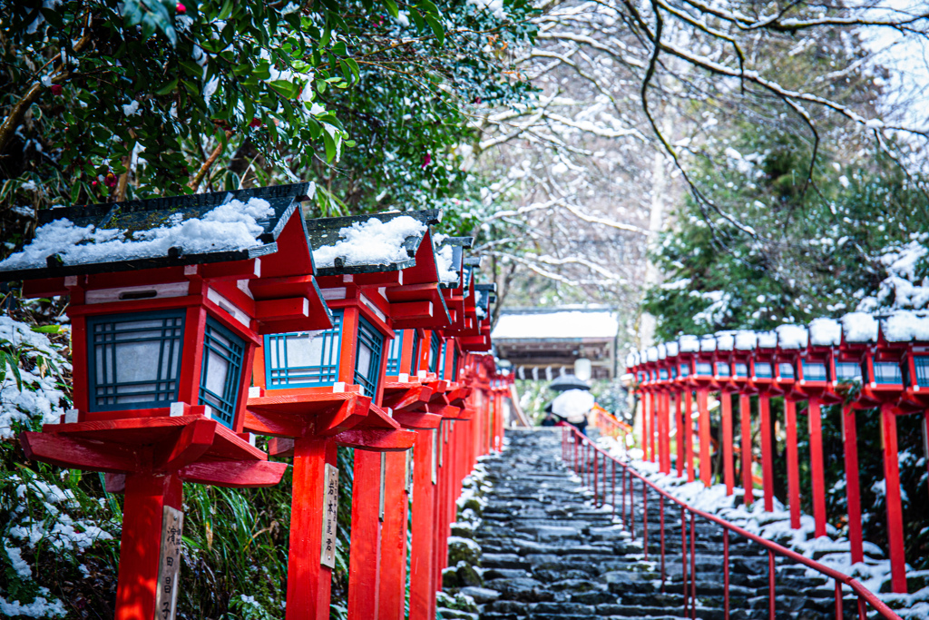 雪の貴船神社　Ⅱ