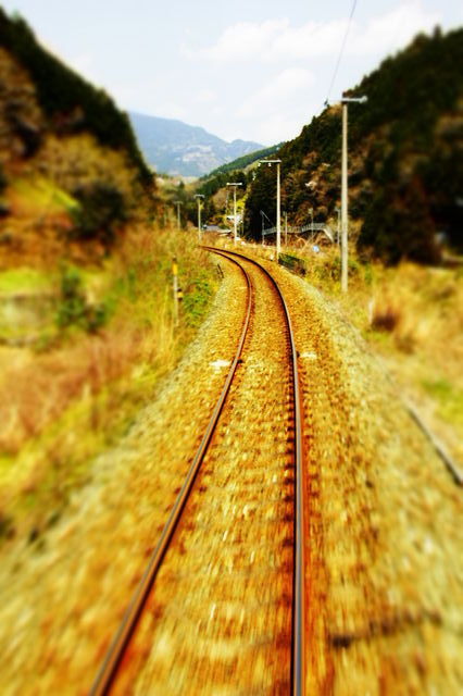 電車の中から