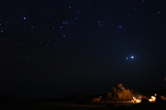砂漠の夜空