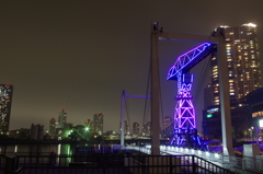 橋とイルミネーション