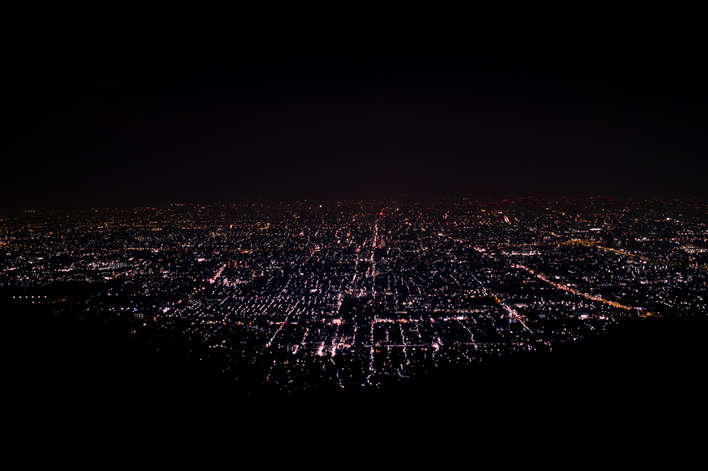 生駒山から東大阪の夜景