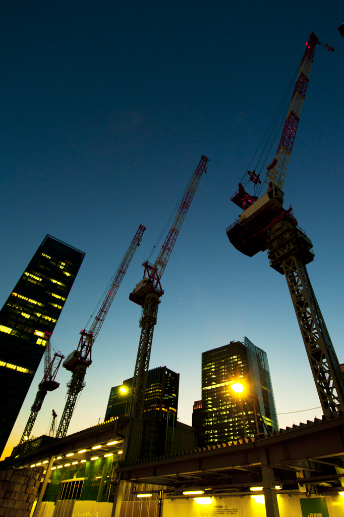 東京駅建設中２
