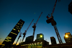 東京駅建設中１