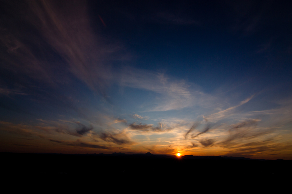 多和平の夕日