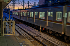 乗り換え駅で