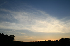 西の空