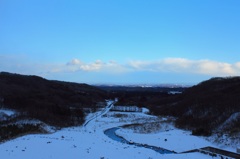 白河市を望む